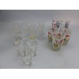 Selection of Antique glassware