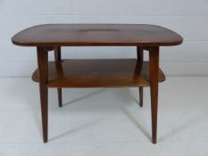 Yugoslavian mid century style two tier side table