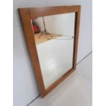 Portait/Landscape oak framed mirror