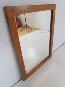 Portait/Landscape oak framed mirror