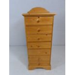 Tallboy chest of seven drawers