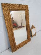 Two Gilt framed mirrors - 1 large and 1 small