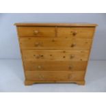 Pine chest of 6 drawers