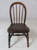 Victorian childs Elm chair