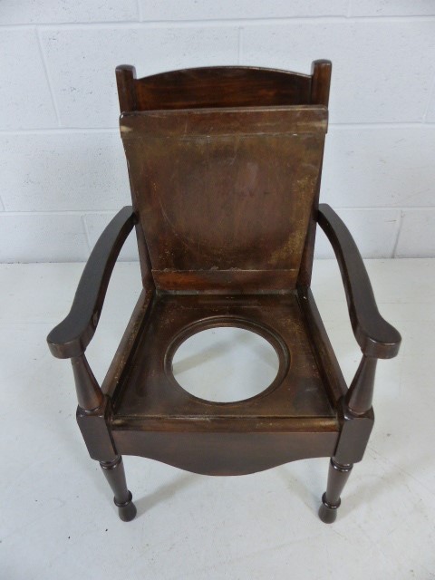 Mid Victorian childs commode chair - Image 3 of 3