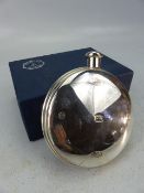 Hallmarked silver Hip Flask, Boxed, Birmingham 925. Approx weight - 170g