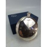 Hallmarked silver Hip Flask, Boxed, Birmingham 925. Approx weight - 170g