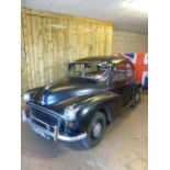 Morris Minor 1000. 1955 Series 2. Black in colour with 1098cc Engine. Comes with paperwork and