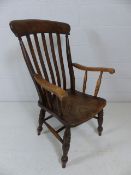 Elm Windsor style armchair