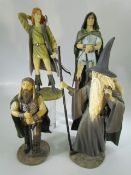 Lord of the Rings - Simon Laurel cast resin models of characters. To include Gandalf the Grey (4)