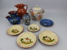 Selection of Poole Pottery along with some Honiton pottery