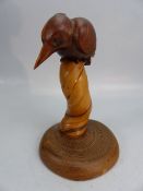 H J Dunsmore carving of a wooden bird 'Honiton'