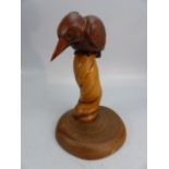 H J Dunsmore carving of a wooden bird 'Honiton'