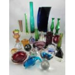 Selection of glassware to include Avon, Whitefriars, Langham glassware etc