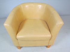 Cream coloured tub chair
