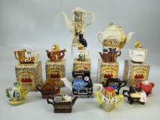 Selection of miniature Teapots, and some in boxes 'Cardew'