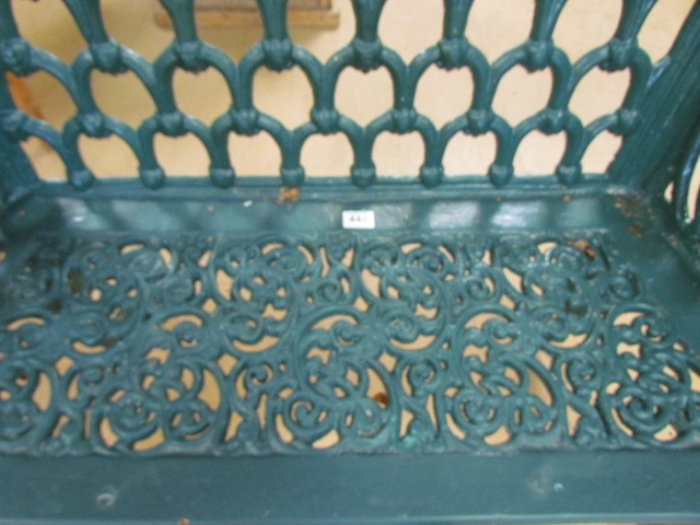 White House Rose Garden Kramer Bros style Cast iron Bench - Image 5 of 5