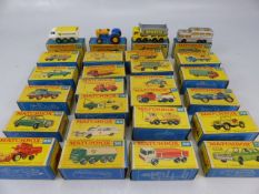 A collection of Matchbox Lesney Series die-cast models to include numbers 11,13,60,63,70,58,64,66,