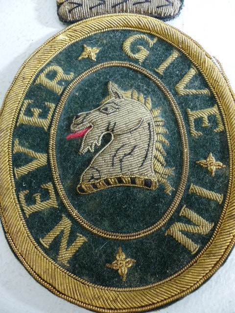 Military Academy badge c.1921 with crown mounted to top. Attributed to Major General Henry - Image 2 of 7