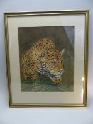 Local Artist Tom Burley - depicting a Leopard