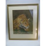 Local Artist Tom Burley - depicting a Leopard