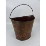Antique handpainted zinc wine bucket