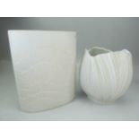 Rosenthal Studioline Blanc-de-Chine moulded vase