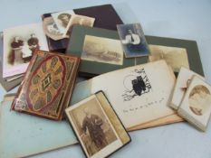 Selection of Autograph books to also include vintage photographs