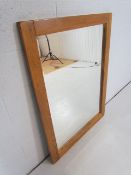 Portrait/Landscape oak framed mirror