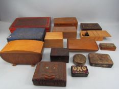 Large selection of various boxes to include some inlaid etc