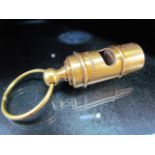 Brass cased replica whistle - White Star line.