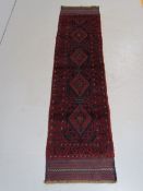 Meshwani red ground runner 243 x 64