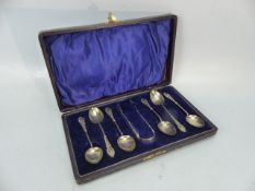 Hallmarked set of coffee spoons by William Briggs & Co Birmingham, 1903