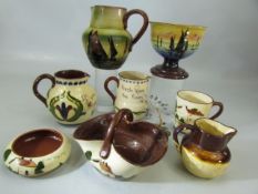 Small selection of Torquay ware