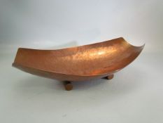 Arts and Crafts style hammered centre bowl