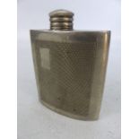 Mulberry vintage 3oz pewter hip flask with original lid