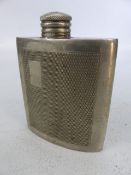 Mulberry vintage 3oz pewter hip flask with original lid