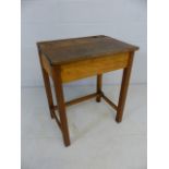 1930s oak school desk