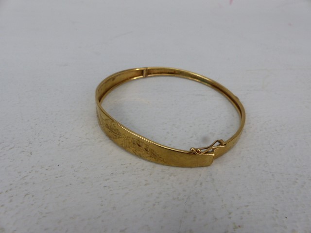 9ct Gold Bracelet with floral Leaf design (approx 6.3g) - Image 3 of 3