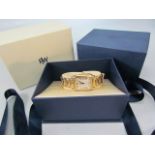 GENTLEMAN'S RAYMOND WEIL SAXO GOLD PLATED QUARTZ WRIST WATCH with original receipt paperwork,