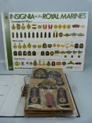 Collection of military cloth badges