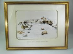 Framed print of Bangkok river by HRH Prince of Wales