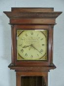 Longcase clock of local interest, the face signed Sam Pearse Axminster (A/F)