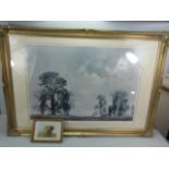 Pair of David Shepherd prints One Large (approx 71cm x 49cm) entitled "Elms in Winter" and a smaller