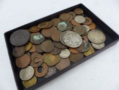 Collection of coins and tokens