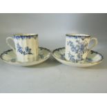 A pair of Royal Worcester Mansfield design coffee cups and saucers
