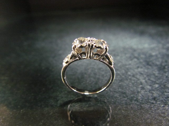 18ct white gold diamond ring - Image 3 of 4