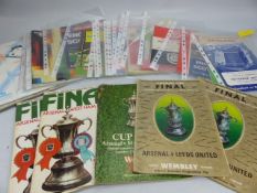 Collection of football programmes to include FA Challenge Cup centenary year final 1972, Cup final
