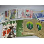 Collection of football programmes to include FA Challenge Cup centenary year final 1972, Cup final