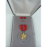 United States of America boxed Military Star/ Medal